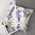 thumbnail image 7 of nygtbtfer Watercolor Lavender Flowers Throw Pillow Covers Decorative Square Pillowcase Soft Cushion Covers for Sofa Couch Bed Home Decor White, 7 of 7