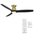 thumbnail image 4 of Skylark 54" Brushed Nickel/Ebony Integrated LED Smart Flush Mount Ceiling Fan with Remote Control, 4 of 7