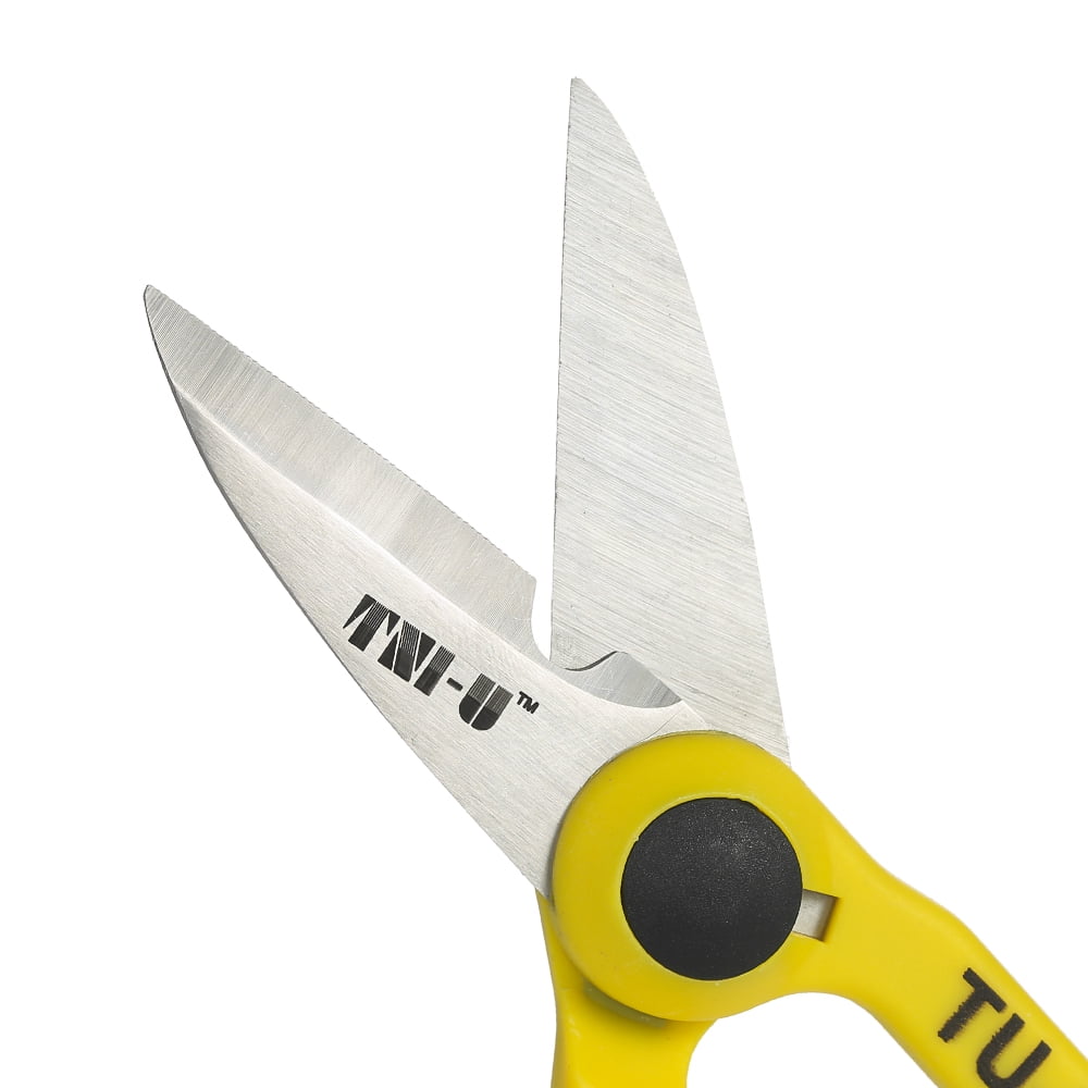 Black Stainless Steel Cuts Wire Electrician Scissors K0S2 TU-527 5.7/" Yellow