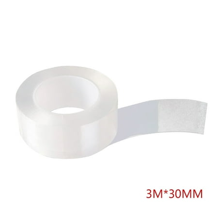 Long Traceless Washable Adhesive Tape Nano Magic Tape Clear Super Stickiness Gel Grip Tape Reusable Removable Free Cut Duct (Best Way To Clean Grip Tape)