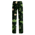 thumbnail image 6 of Fabrcox Halloween Women's Pajama Pants Pumpkin Ghost Witch Women Sleep Pants Fall Winter Festival Comfy Women Lounge Pants Green L, 6 of 6
