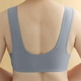 thumbnail image 3 of DXOUPM Bras for Women Plus Size Front Closure Sports Bra No Underwire Full Support Front Button Push Up Bra c-Grey 40, 3 of 4