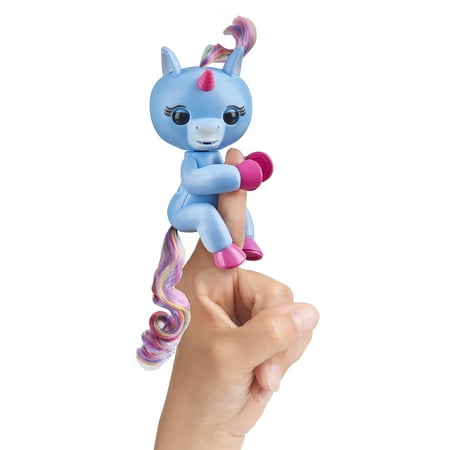 Fingerlings Baby Unicorn - Stella (Periwinkle Blue with Rainbow Mane and Tail) - Friendly Interactive Toy by (Best Interactive Toys For Infants)