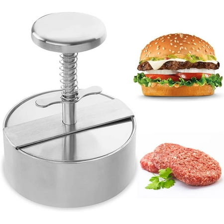 

Burger Press Adjustable Stainless Steel Nonstick Hamburger Press For Parties Dinners Bbqs Dishwasher Safe