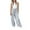 Grey, variant on Women's Casual Sports Home Solid Color Loose Suspenders Pants