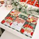 thumbnail image 3 of Inteprter Caminos de de Navidad, mantel estampado festivo antideslizante, manteles individuales de tela, casa de vacaciones, restaurante, comedor, Kits de decoración para fiestas Anciano Inteprter HA068351-01, 3 of 6