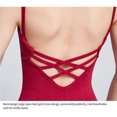 thumbnail image 1 of thinsony Justaucorps de Danse Justaucorps de Ballet Tenue de Danse Forme du Corps Professionnel Costume de Performance Exquis Tenue de Gymnastique Rouge Vin P, 1 of 9