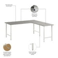 thumbnail image 4 of Hustle 72W x 30D L Shaped Computer Desk in Platinum Gray - Engineered Wood, 4 of 6