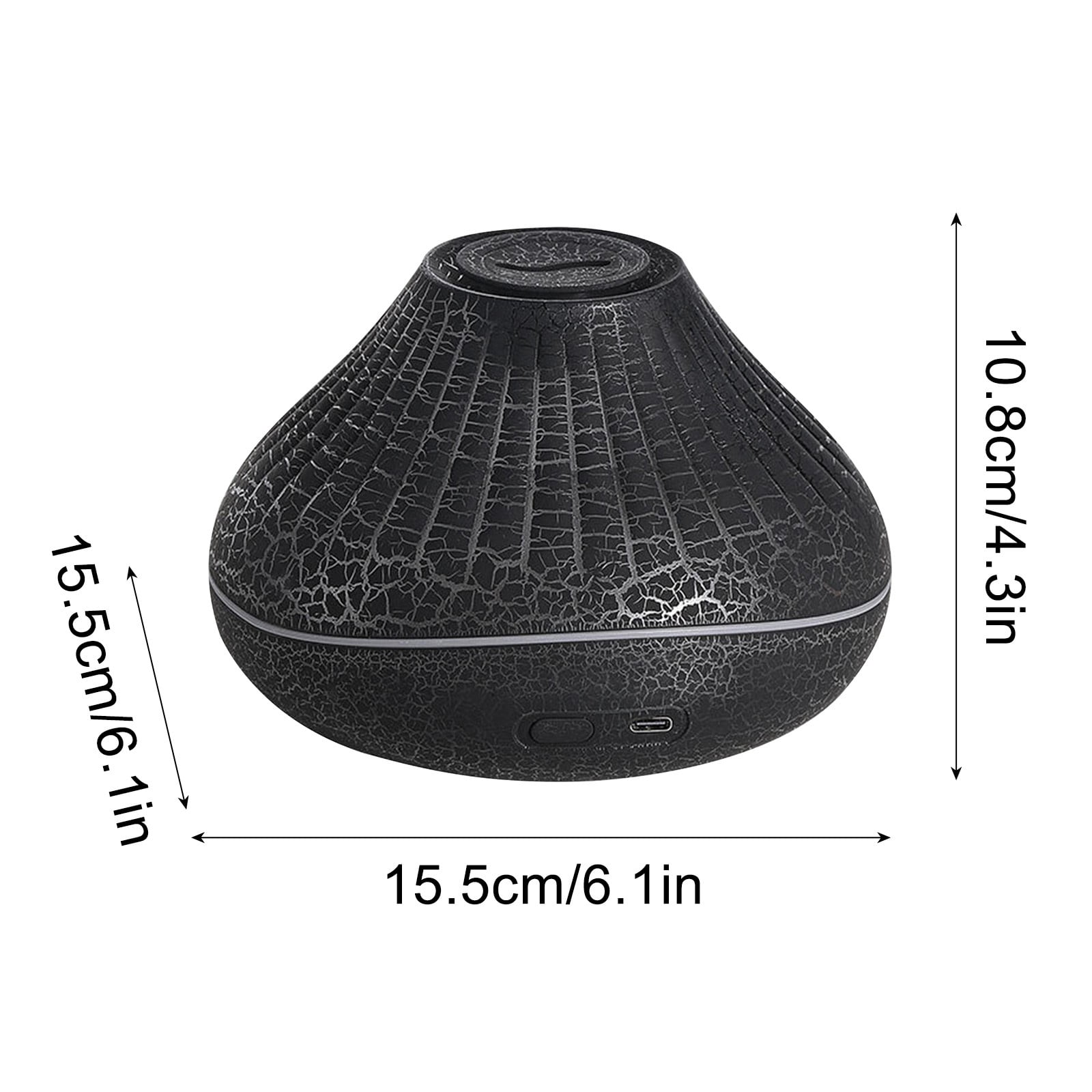 Jubipavy 2024 New Colorful Simulation Flame Aromatherapy Machine USB Home Humidifier Crack Flame Bead Aromatherapy Machine