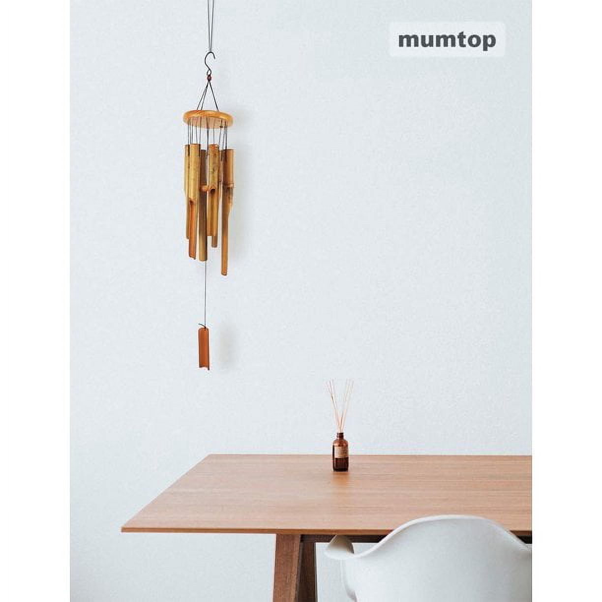 MUMTOP Wind Chimes Bamboo Product Wooden Music Crisp Sound Garden Patio Decor