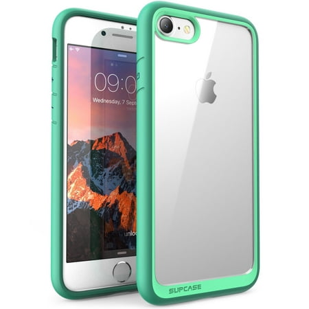 SUPCASE Unicorn Beetle Style Case Designed for iPhone SE 3rd Gen (2022) / iPhone SE 2nd Gen (2020) / iPhone 7 / iPhone 8, Premium Hybrid Protective Clear Bumper Case (Green)