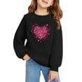 thumbnail image 3 of Tao Tao Valentine's Day Sweatshirt For Boys And Girls Love Graphic Prints Long Sleeve Shirt Casual Pullover Clothes Tops Black 4 Years, 3 of 3