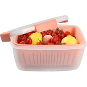 Shopwithgreen Refrigerator Produce Saver with Strainer for Veggies/Berries/Fruits, Keep Fresh for 15 Days