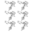 thumbnail image 3 of 6Pcs Locking Guitar String Tuning Peg Metal Sealed Tuner Head Key Set Kit Silver for Acoustic and Electric Guitars, 3 of 8