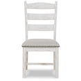 thumbnail image 3 of Signature Design by Ashley Valebeck Vintage Farmhouse Cushioned Dining Chair, Set of 2, Whitewash, 3 of 8