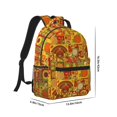 thumbnail image 2 of Yiaed Thanksgiving Day Print School Backpack College Backpack Daypacks for Students High School Spacious and Durable Daypack for Work and Travel-One Size, 2 of 6