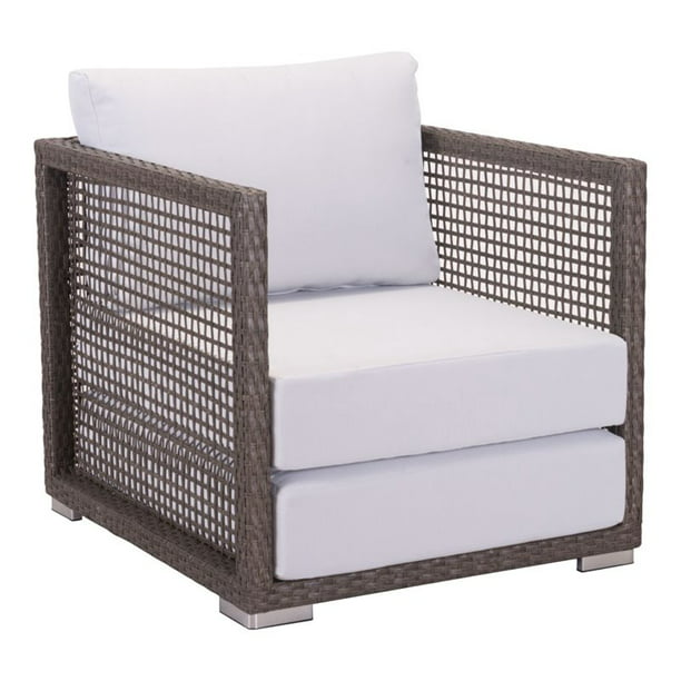 Zuo Coronado Patio Arm Chair In Cocoa, Coronado Patio Furniture