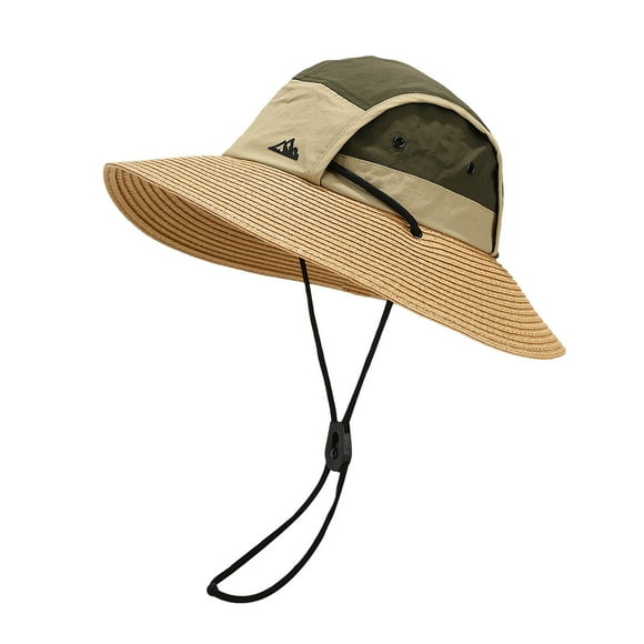 WEIYLL Sun Hats for Women Men Unisex Summer Tie Strap Outdoor Casual Style Holiday Travel Drawstring Visors Cap