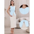 thumbnail image 2 of DARING DIVA Women's Sleeveless Suit Vest Button Cotton Vest Tops Blazer XS Light Blue, 2 of 6