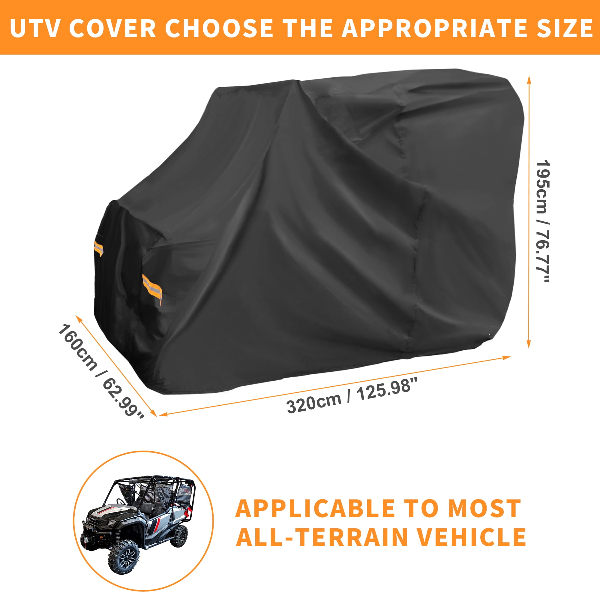 Unique Bargains UTV Cover for Honda Pioneer-1000-5 Waterproof Side by Side Cover