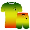 thumbnail image 4 of Playeras Para Gimnasio Para Hombre, Camiseta De Manga Corta Ancha Y Moderna Con Bloques De Color Para Hombre, Camiseta De Cuerpo Grande, 4 of 4