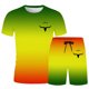 thumbnail image 4 of Playeras De Compresión Para Hombre, Conjunto De Dos Piezas De Camiseta Y Pantalones Cortos De Manga Corta Con Estampado Completo De Alemania Para Hombre Y Conjunto De Camisa Y Pantalón Corto., 4 of 4