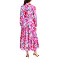 thumbnail image 2 of Gracia womens  Tiered Midi Dress, l, Pink, 2 of 3