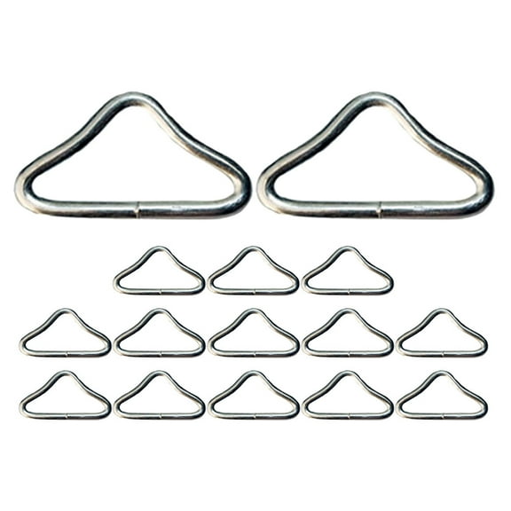 Raindrops 15Pcs Trampoline Triangle Rings Stable Support Secure Connection Galvanized Steel Wire Use