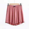 thumbnail image 2 of Ashirexll Women's Shorts, High Waisted Shorts Women, Summer Wide Leg High Waist Outing Bandage Solid Short Pants, 2 of 3