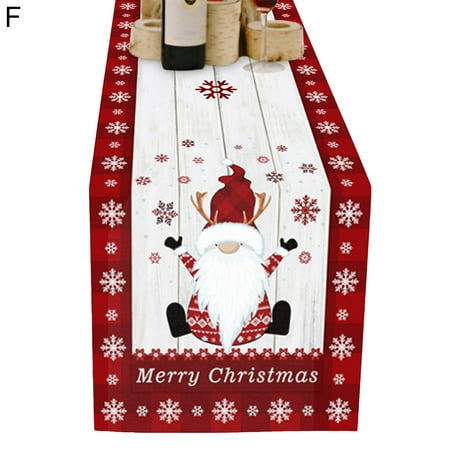 

SONGBIRDTH Tablecloth Dust-Proof Washable Creative Xmas Plaid Pattern Table Cloth