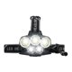 thumbnail image 3 of Linterna de cabeza LED para acampar al aire libre, pesca, ciclismo, linterna principal, lámpara ajustable recargable por USB, blanco Vogacara HA000964-01B, 3 of 7