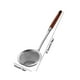 thumbnail image 3 of Colador de embudo de acero inoxidable con mango de madera • Colador de cocina de malla fina para horneado y cocinar • Juego de 4 piezas, 3 of 8