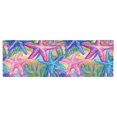 thumbnail image 6 of Yayeee Kitchen Valance Rod Pocket 54" x 18" Living Room Window Curtain, Gradient Starfish Pattern, 6 of 6