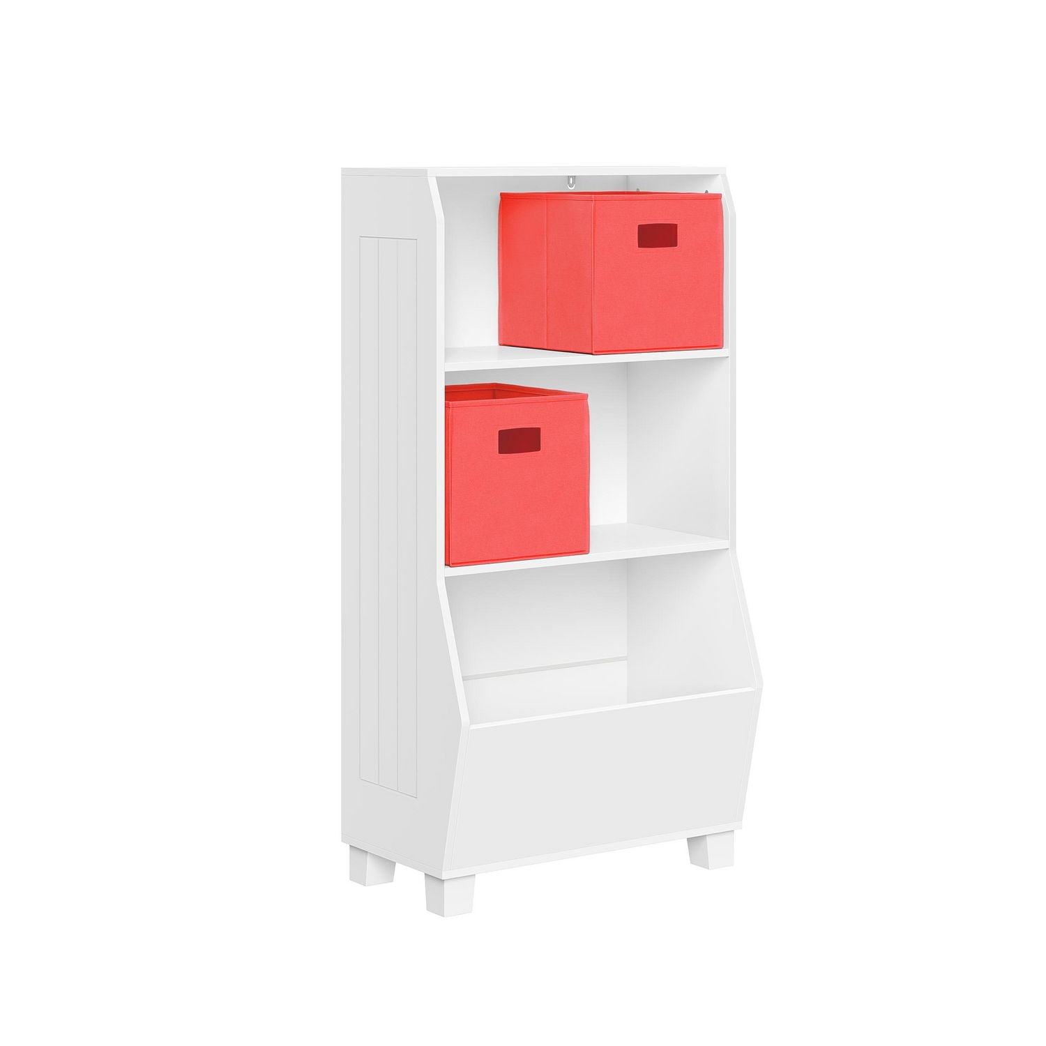 Kids 23" Bookcase with Toy Organizer and 2 Bins