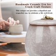 thumbnail image 2 of Tetera Portátil de Cerámica, Té Perfumado, Tetera de Dendrobium, Urna para Mascotas, Tarro, Polvo, Ungüento, Mini Tetera Gris ., 2 of 8