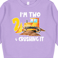 thumbnail image 3 of Inktastic I'm 2 and Crushing It Construction 2nd Birthday Toddler Sweatshirt, 3 of 4