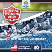 Lake Effect Pools Impressions 18 x 33 Oval 48 Wall Above-Ground Swimming Pools, Full Start-up Kit