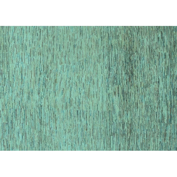 Ahgly Company Indoor Rectangle Abstract Light Blue Modern Area Rugs, 2' x 3'