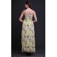 thumbnail image 4 of Bimba Robe Longue Maxi Tube à Corsage Smocké pour Femmes à Imprimé Floral et Martin-Pêcheur - XX-Grand, 4 of 7