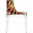 thumbnail image 3 of Modway Flower Printed Upholstered Dining Side Chair in Clear, 3 of 4