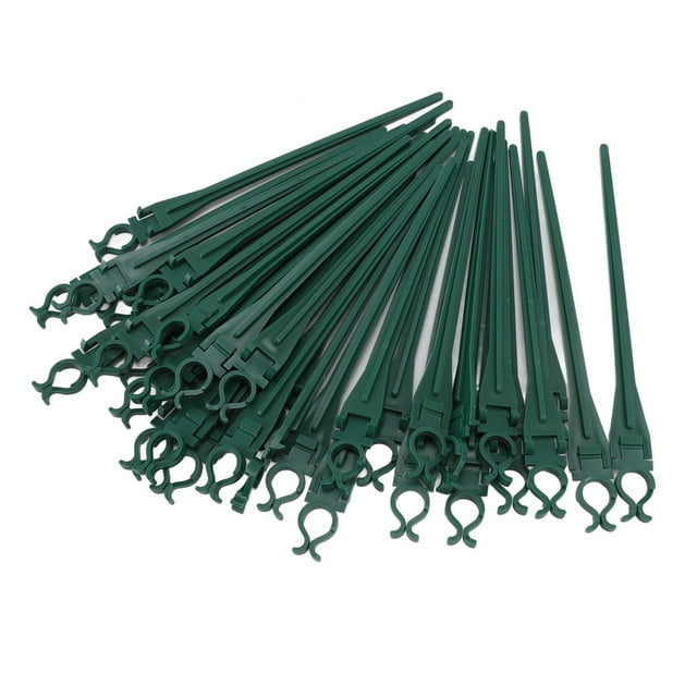 Versatile Compatibility Christmas Light Yard Stakes with 50 Plastic Lawn Stakes for C7 C9 Lights, 9inch Tall Ground Stakes for Outdoor Path Walkway Decoration, Easy to Use