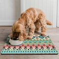 thumbnail image 2 of Pet Feeding Mat Boho Bohemian Nordic Style Artistic Retro Non-Slip Absorbent Waterproof Quick Dry Washable for Under Pet Bowl, 2 of 7