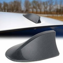 Walbest Universal Car Carbon Fiber Shark Fin Roof Antenna Radio FM/AM Decorate Aerial 6.61" x 2.87" x 2.17"