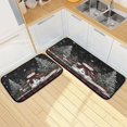 thumbnail image 7 of 2-Piece Kitchen Rugs Set Non-Slip Mats Carpet Floor for Kitchen, Bathroom (19.7"x27.6" & 19.7"x47.2") Christmas Snowman, 7 of 7