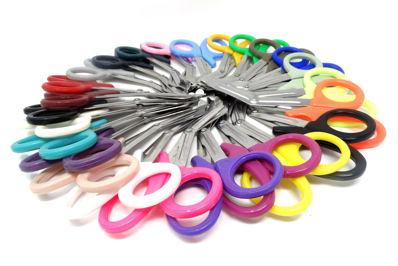 24/pack Assorted Colors Trauma Shears Scissors 7.25"