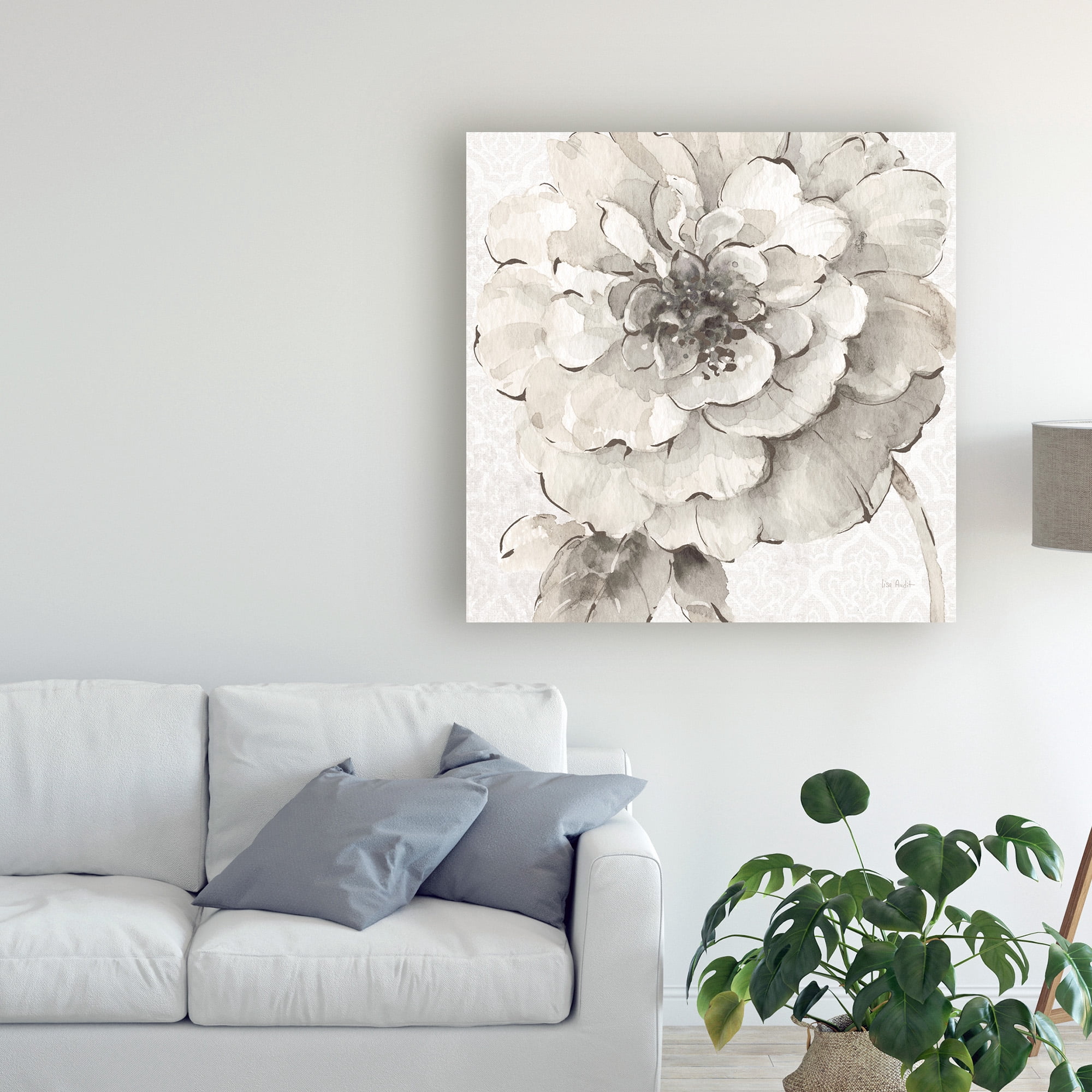 Lisa Audit 'Indigold Vii Gray' Canvas Art