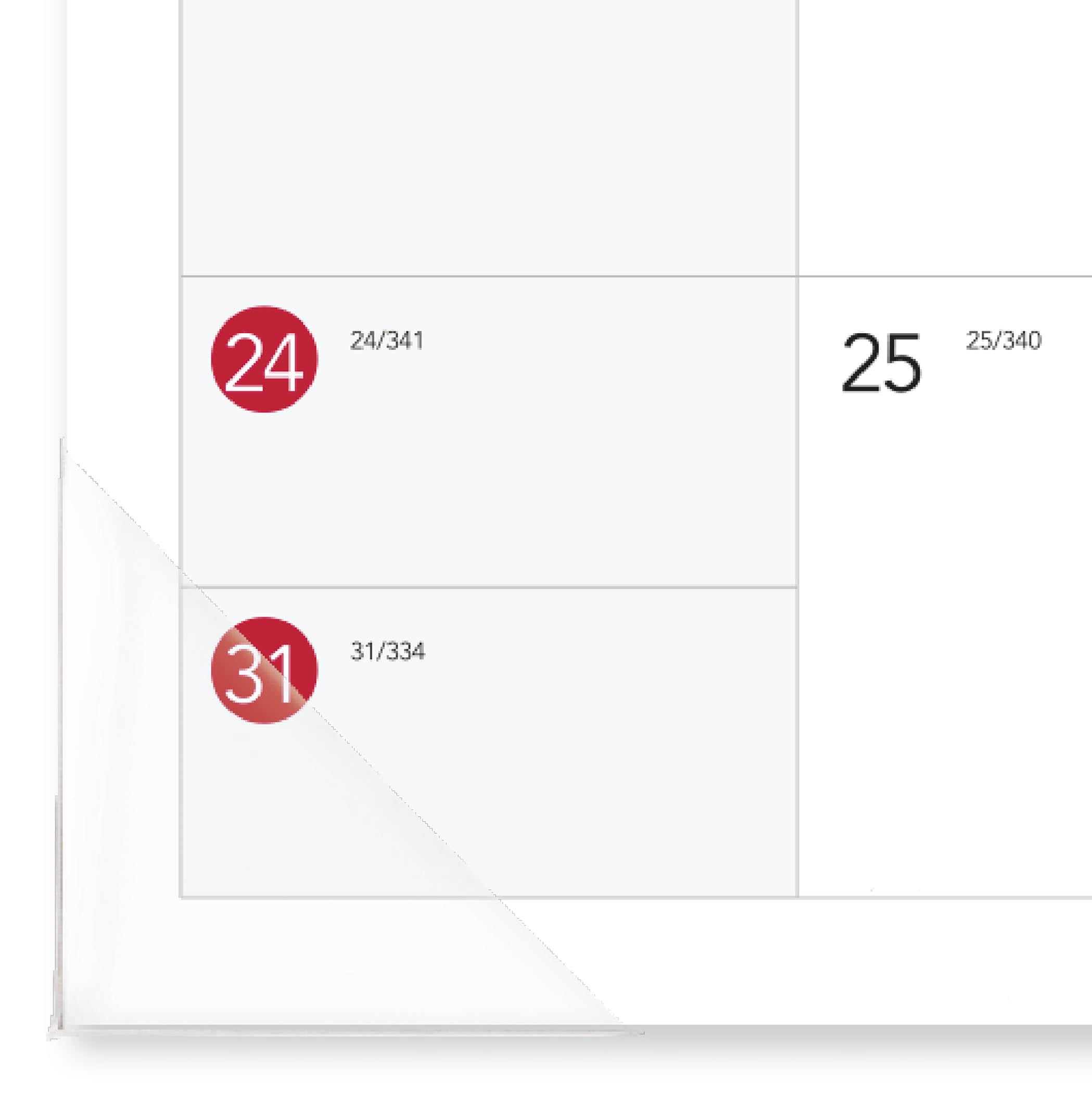 Calendrier mensuel de bureau en papier At‑A‑Glance® Grand format 2027, 19 3/4 po x 17 po