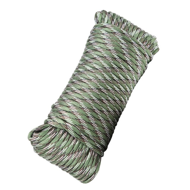Soidarity XINDA, 50 metros de diámetro, 4mm, 3KN, militar, 9 núcleos, Paracord, cuerda para exteriores, trenzada, cuerda de seguridad, Escalada Camuflaje