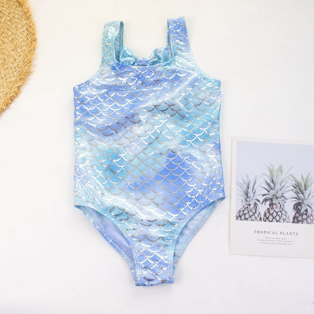Kid Girls Bathing Suits 1 Piece Fashion Quick Dry Bathing Suits for Girls 3-4 Years