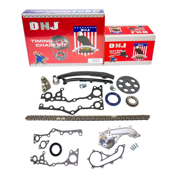 DNJ TK938WP Timing Chain Kit with Water Pump Fits Cars & Trucks 95-04 Toyota 2.4L L4 DOHC 16V